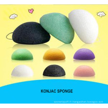 Konjac Sponge Beauty Essentials 100% naturel Konjac Facial Wash Cleaning Cosmetic Puff Green Charcoal White